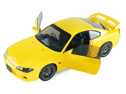 1999 Nissan Silvia (S15) Spec-R Aero RHD (Right Hand Drive) Lightning Yellow 1/18 Diecast Model Car by Solido by Solido