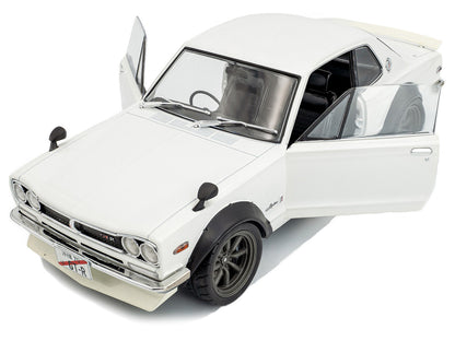 1970 Nissan Skyline (C10) Hakosuka RHD (Right Hand Drive) White 1/18 Diecast Model Car by Solido by Solido