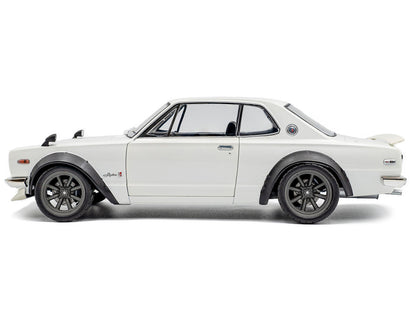 1970 Nissan Skyline (C10) Hakosuka RHD (Right Hand Drive) White 1/18 Diecast Model Car by Solido by Solido