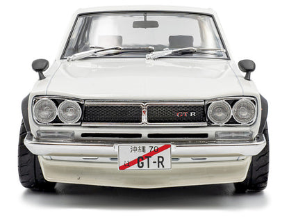 1970 Nissan Skyline (C10) Hakosuka RHD (Right Hand Drive) White 1/18 Diecast Model Car by Solido by Solido