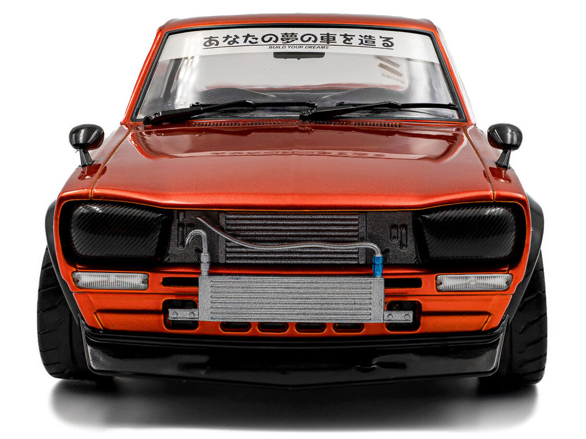 1970 Nissan Skyline (C10) Hakosuka RHD (Right Hand Drive) Orange Metallic 1/18 Diecast Model Car by Solido by Solido