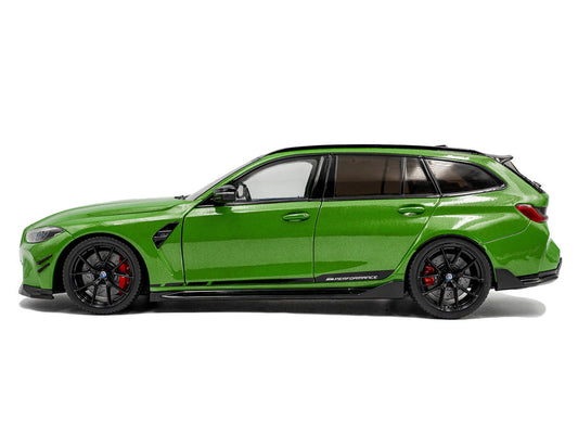 2024 BMW M3 Competition M xDrive Touring Green Metallic with Black Top 1/18 Diecast Model Car by Solido by Solido