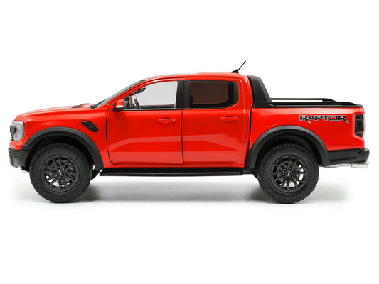 2024 Ford Ranger Raptor Pickup Truck Orange Red 1/18 Diecast Model Car by Solido by Solido