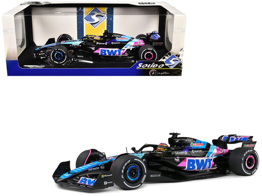 Alpine A524 #31 Esteban Ocon "BWT" Formula One F1 Miami GP (2024) "Competition" Series 1/18 Diecast Model Car by Solido by Solido