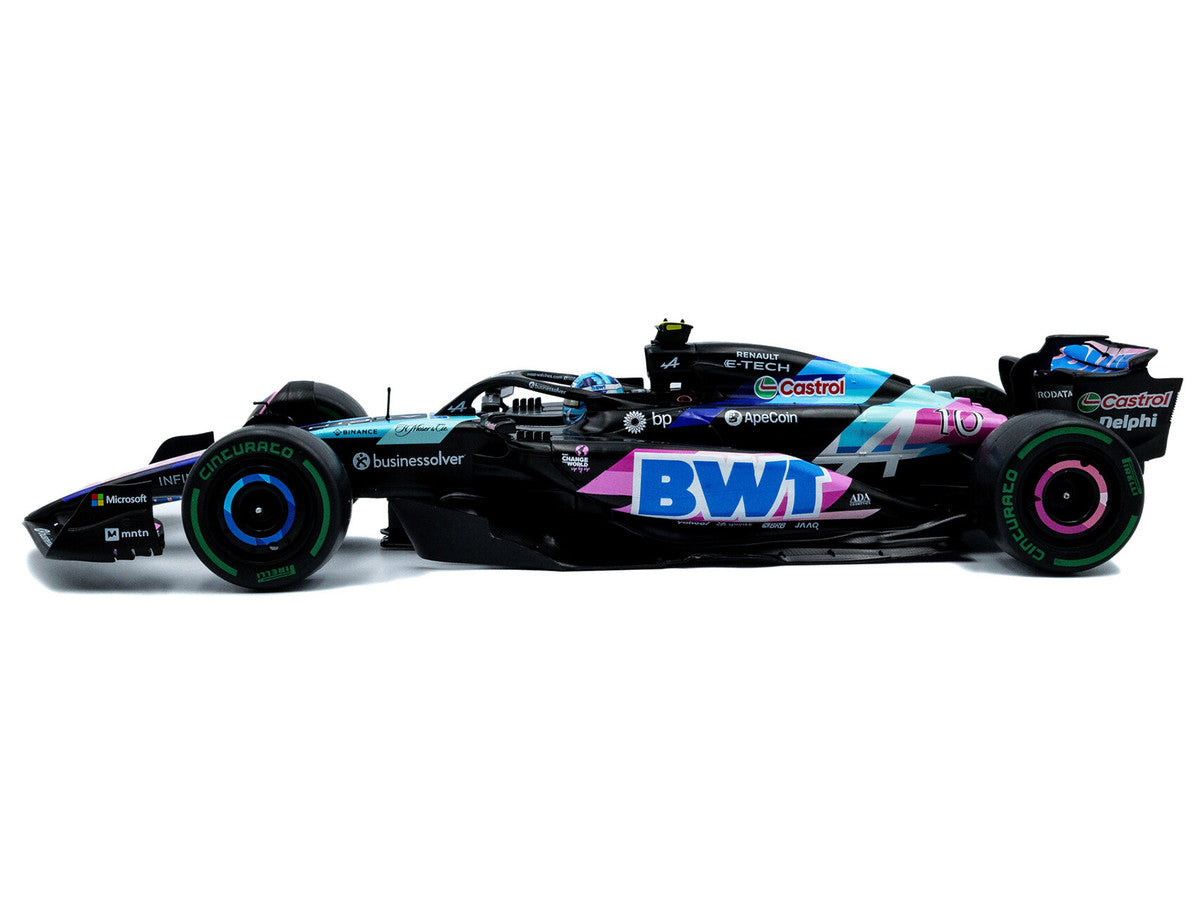 Alpine A524 #10 Pierre Gasly "BWT" 3rd Place Formula One F1 "Sao Paulo GP" (2024) "Competition" Series 1/18 Diecast Model Car by Solido by Solido
