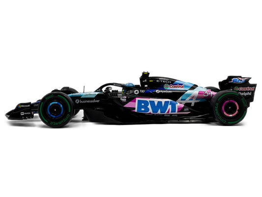 Alpine A524 #31 Esteban Ocon "BWT" 2nd Place F1 "Sao Paulo GP" (2024) "Competition" Series 1/18 Diecast Model Car by Solido by Solido