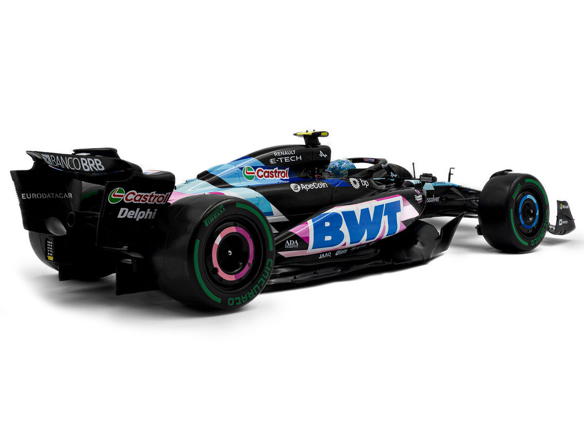 Alpine A524 #31 Esteban Ocon "BWT" 2nd Place F1 "Sao Paulo GP" (2024) "Competition" Series 1/18 Diecast Model Car by Solido by Solido