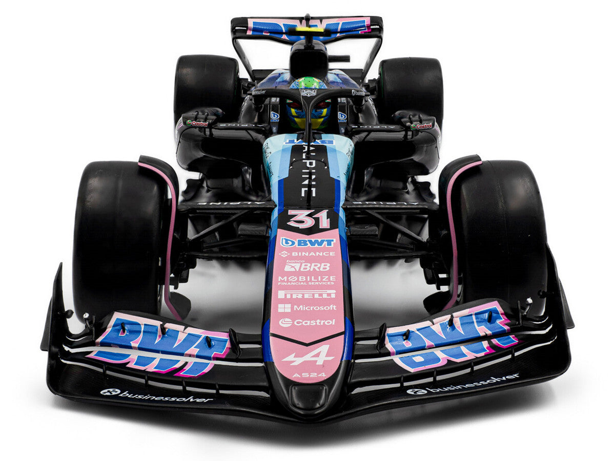 Alpine A524 #31 Esteban Ocon "BWT" 2nd Place F1 "Sao Paulo GP" (2024) "Competition" Series 1/18 Diecast Model Car by Solido by Solido