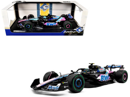 Alpine A524 #31 Esteban Ocon "BWT" 2nd Place F1 "Sao Paulo GP" (2024) "Competition" Series 1/18 Diecast Model Car by Solido by Solido