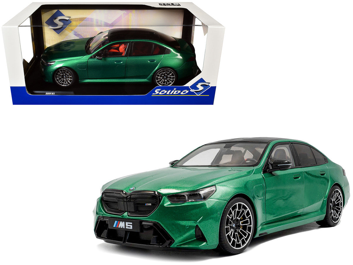 2025 BMW M5 Isle of Man Green Metallic 1/18 Diecast Model Car by Solido by Solido