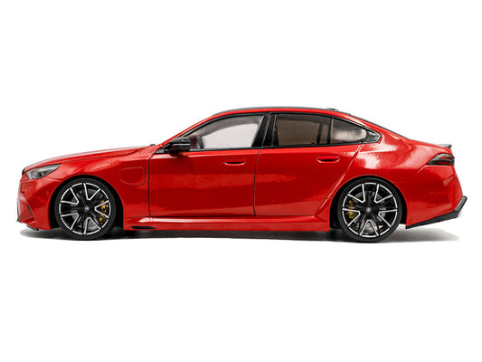 2025 BMW M5 Fire Red with Black Top 1/18 Diecast Model Car by Solido by Solido