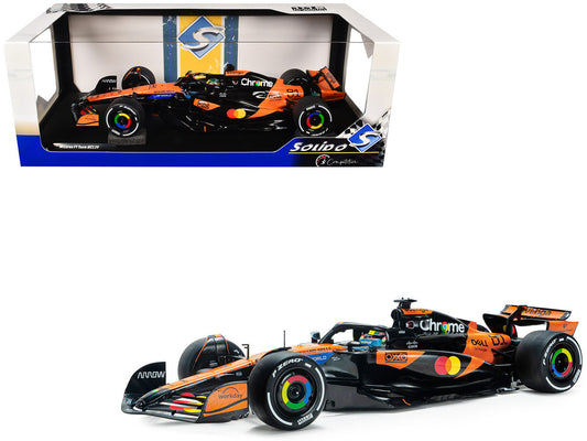 McLaren MCL39 #81 Oscar Piastri "OKX" Winner Formula One F1 "Chinese GP" (2025) "Competition" Series 1/18 Diecast Model Car by Solido by Solido