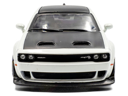 2020 Dodge Challenger SRT Hellcat Redeye Widebody White Knuckle with Matt Black Hood and Top 1/43 Diecast Model Car by Solido by Solido