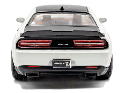 2020 Dodge Challenger SRT Hellcat Redeye Widebody White Knuckle with Matt Black Hood and Top 1/43 Diecast Model Car by Solido by Solido