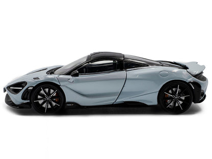 2020 McLaren 765LT Ceramic Gray with Black Top 1/43 Diecast Model Car by Solido by Solido