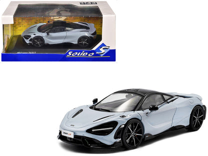 2020 McLaren 765LT Ceramic Gray with Black Top 1/43 Diecast Model Car by Solido by Solido