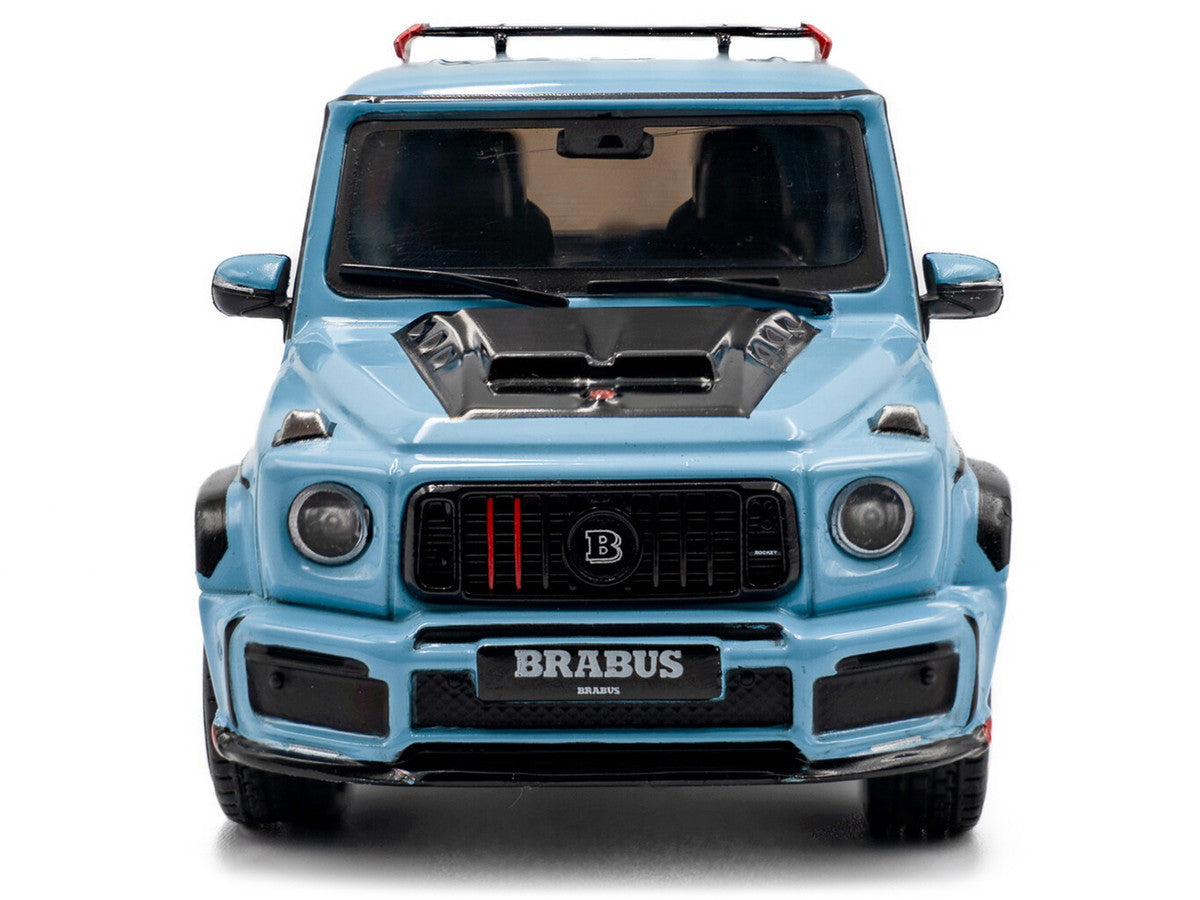 2021 Brabus Rocket 900 China Blue with Black Hood 1/43 Diecast Model Car by Solido by Solido