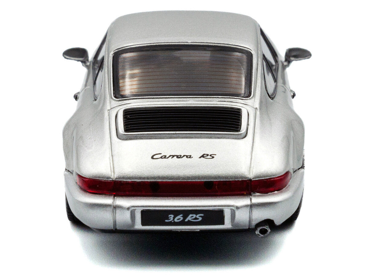 1994 Porsche 911 (964) RS Silver Metallic with Black Stripes 1/43 Diecast Model Car by Solido by Solido