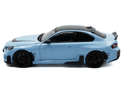 2023 BMW M2 M Performance Zandvoort Blue with Black Top 1/43 Diecast Model Car by Solido by Solido