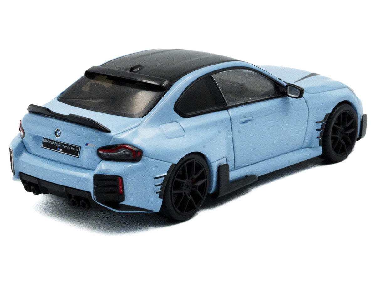 2023 BMW M2 M Performance Zandvoort Blue with Black Top 1/43 Diecast Model Car by Solido by Solido
