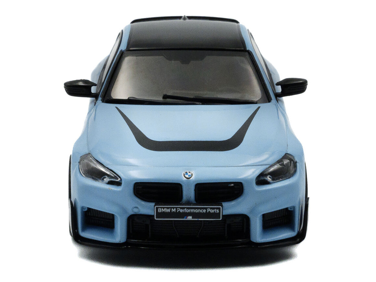 2023 BMW M2 M Performance Zandvoort Blue with Black Top 1/43 Diecast Model Car by Solido by Solido