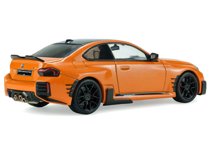 2024 BMW M2 M Performance Papaya Orange Metallic with Black Top 1/43 Diecast Model Car by Solido by Solido