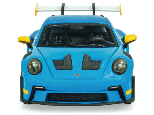 2023 Porsche 911 (992) GT3 RS "Tribute to 24 Hours of Daytona 2003" Riviera Blue with Yellow Stripes 1/43 Diecast Model Car by Solido by Solido