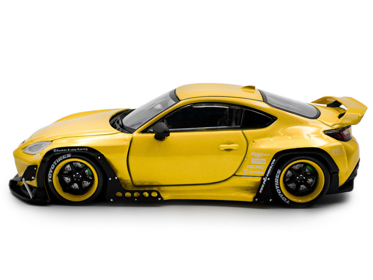 2022 Toyota Pandem GR86 Yellow 1/43 Diecast Model Car by Solido by Solido