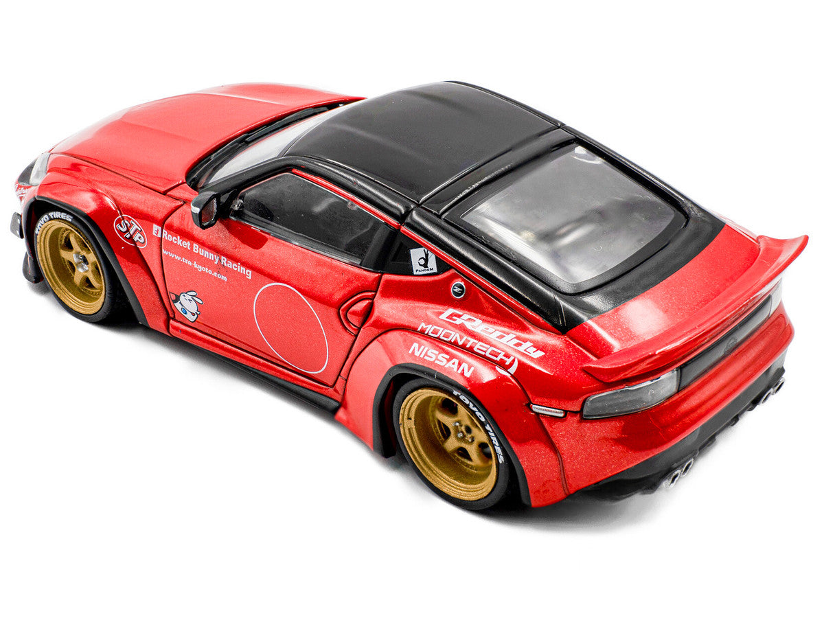 2022 Nissan Pandem Fairlady Z RHD (Right Hand Drive) Red Metallic with Black Top 1/43 Diecast Model Car by Solido by Solido