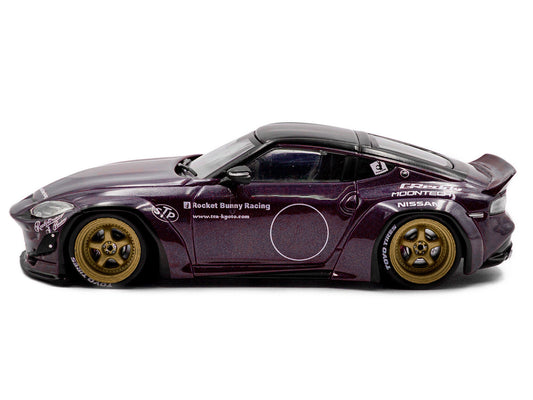 2022 Nissan Pandem Fairlady Z RHD (Right Hand Drive) Purple Metallic with Black Top 1/43 Diecast Model Car by Solido by Solido