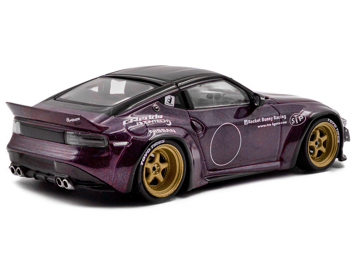 2022 Nissan Pandem Fairlady Z RHD (Right Hand Drive) Purple Metallic with Black Top 1/43 Diecast Model Car by Solido by Solido