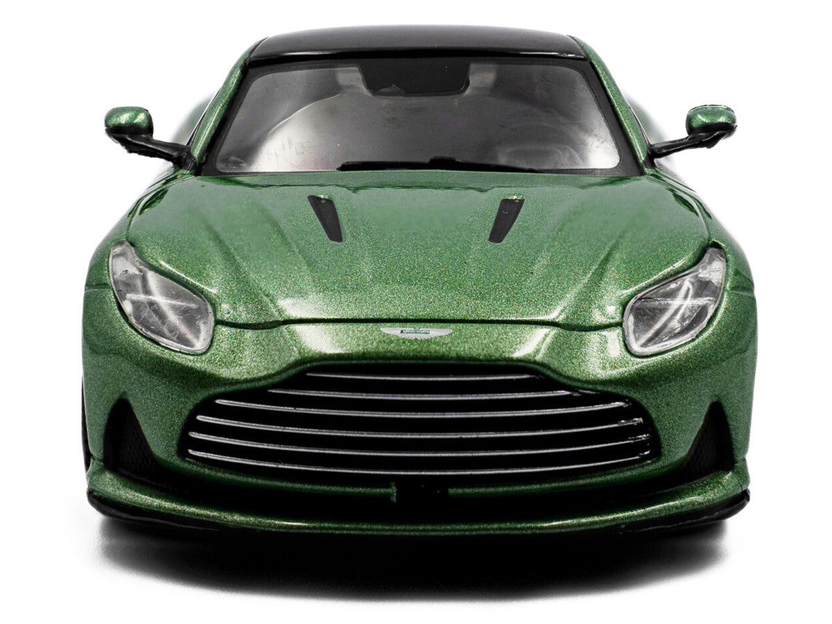 2023 Aston Martin DB12 Coupe Iridescent Emerald Metallic with Black Top 1/43 Diecast Model Car by Solido by Solido
