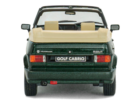 1992 Volkswagen Golf Cabrio Classic Line Classic Green Metallic 1/43 Diecast Model Car by Solido by Solido