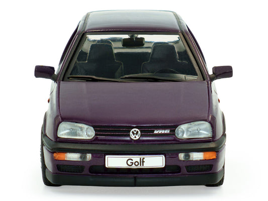 1994 Volkswagen Golf MKIII VR6 Purple Metallic 1/43 Diecast Model Car by Solido by Solido