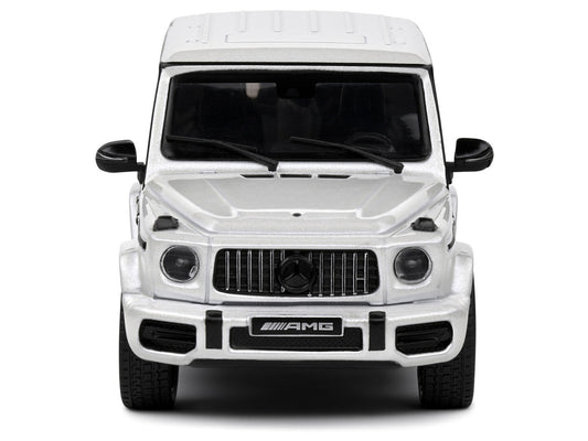 2022 Mercedes-Benz AMG G63 Diamond White Metallic with Graphics 1/43 Diecast Model Car by Solido by Solido