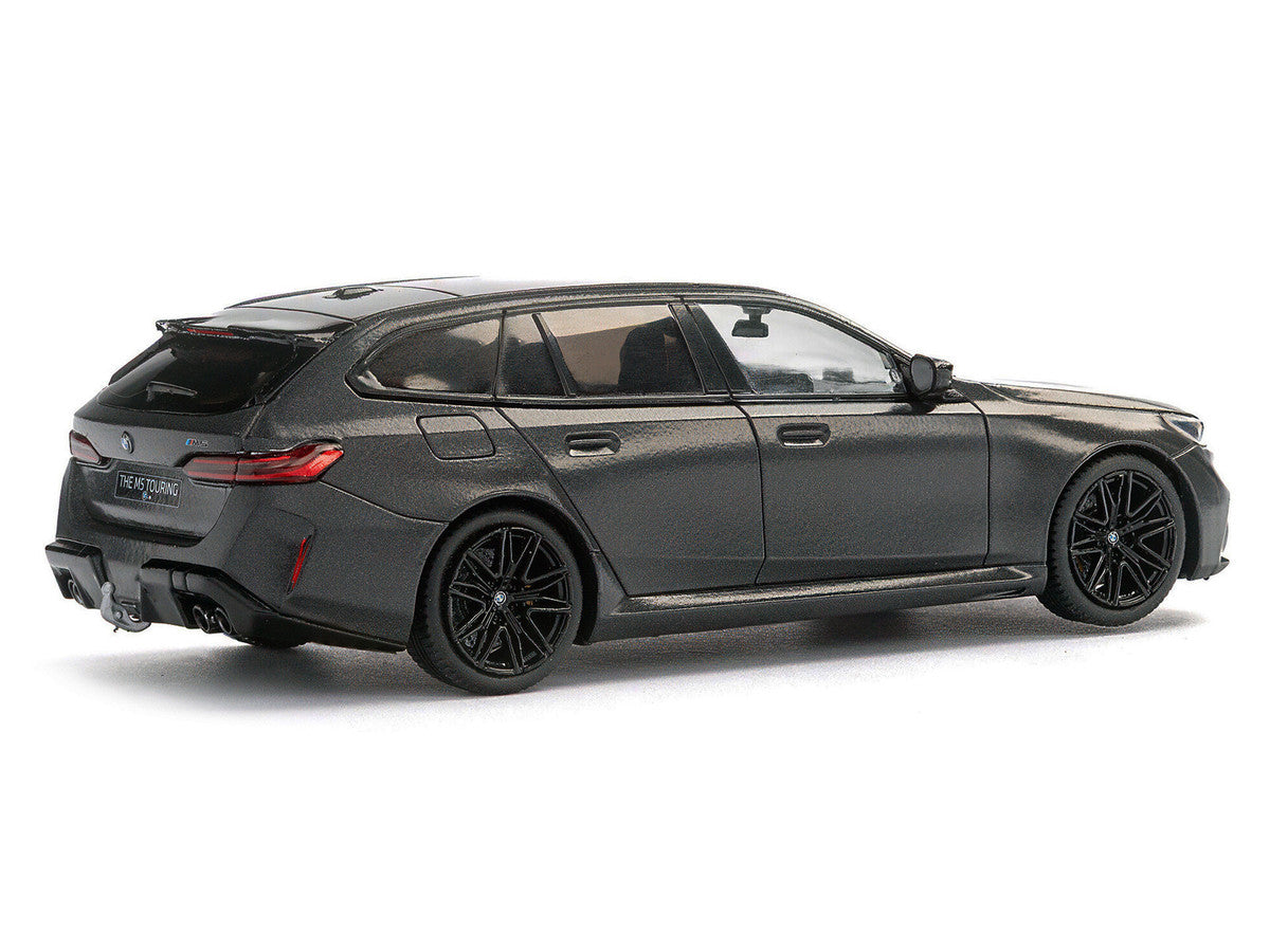 2024 BMW M5 Touring Frozen Deep Gray Metallic with Black Top 1/43 Diecast Model Car by Solido by Solido
