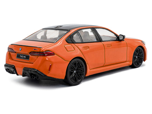 2024 BMW M5 Sedan Fire Orange III with Black Top 1/43 Diecast Model Car by Solido by Solido