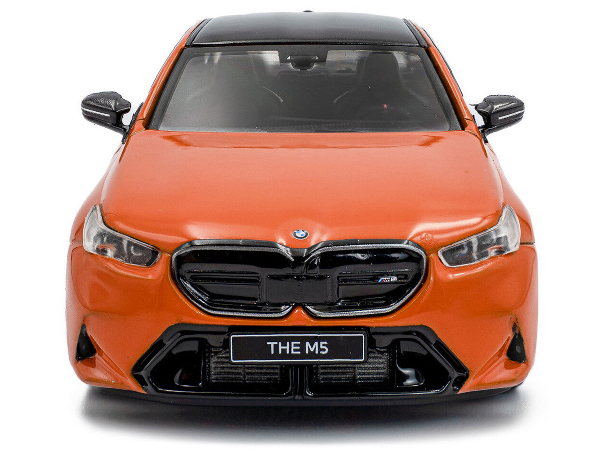 2024 BMW M5 Sedan Fire Orange III with Black Top 1/43 Diecast Model Car by Solido by Solido