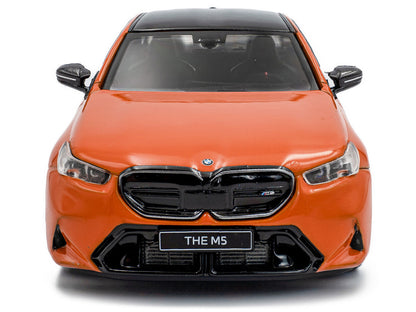 2024 BMW M5 Sedan Fire Orange III with Black Top 1/43 Diecast Model Car by Solido by Solido