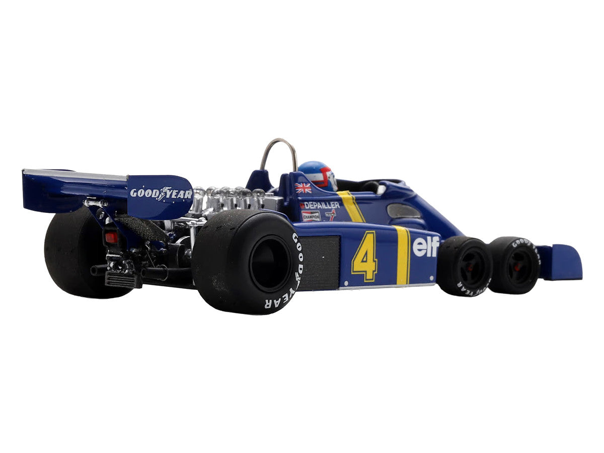 Tyrrell P34 #4 Patrick Depailler 2nd Place Formula One F1 "Swedish GP" (1976) with Driver 1/43 Model Car by Spark by Spark