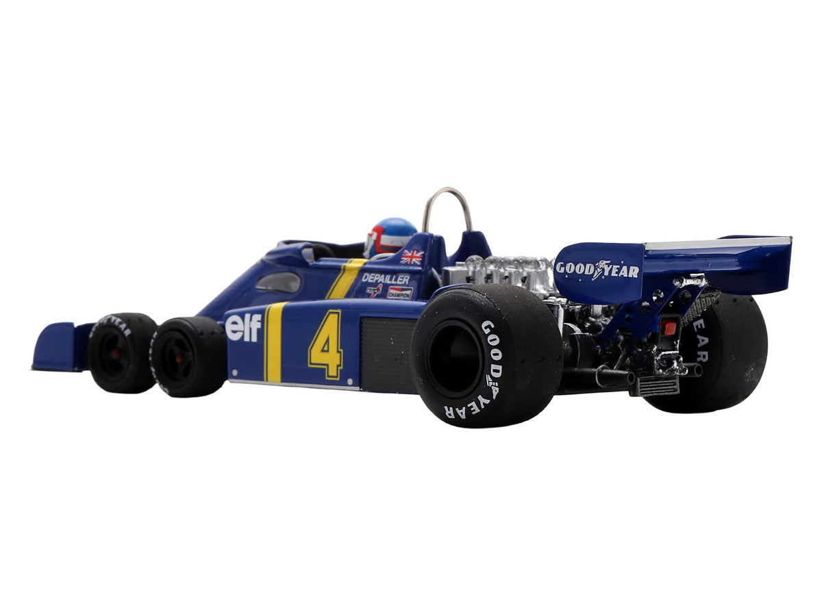 Tyrrell P34 #4 Patrick Depailler 2nd Place Formula One F1 "Swedish GP" (1976) with Driver 1/43 Model Car by Spark by Spark