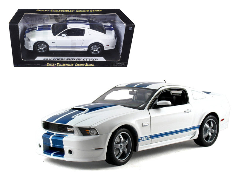 2011 Ford Shelby Mustang GT350 White 1/18 Diecast Model Car by Shelby Collectibles by Shelby Collectibles