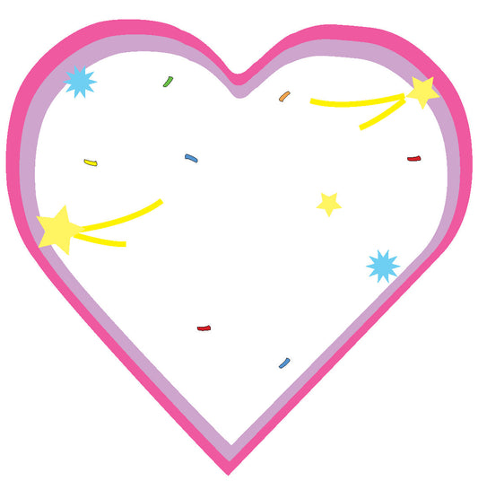 SHAPES ETC.  Large Cardstock Accents - Celebration Heart-0