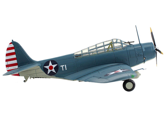 Douglas TBD-1 Devastator Bomber Aircraft "Lt. Cdr. James Brett VT-2 USS Lexington" (1942) United States Navy "SkyMax Models" Series 1/72 Diecast Model by Hobby Master by Hobby Master