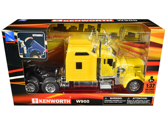 Kenworth W900 Truck Tractor Yellow "Long Haul Truckers" Series 1/32 Diecast Model by New Ray by New Ray