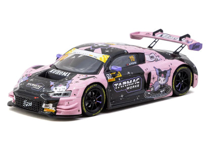 Audi R8 LMS GT3 evo II #10 Adderly Fong "Uno Racing Team - Kuromi" "Macau GT Cup - FIA GT World Cup" (2024) with A4 Poster "Hobby43" Series 1/43 Diecast Model Car by Tarmac Works by Tarmac Works