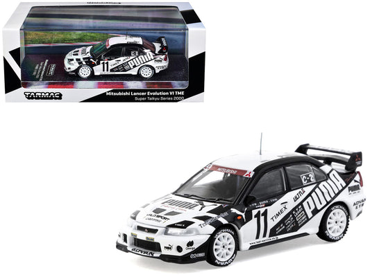 Mitsubishi Lancer Evolution VI TME RHD (Right Hand Drive) #11 Akihiko Nakaya - Takayuki Kinoshita "Puma - Super Taikyu Series" (2000) "Hobby64" Series 1/64 Diecast Model Car by Tarmac Works by Tarmac Works