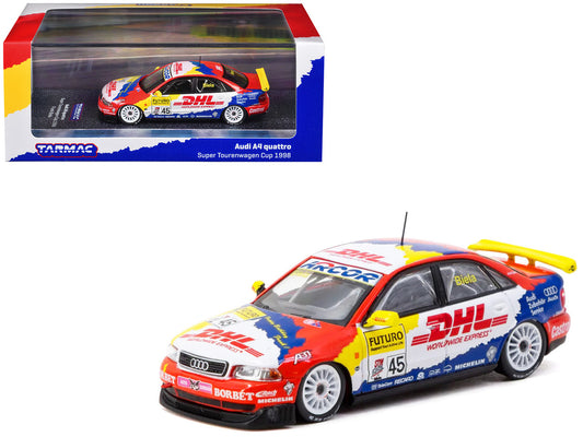 Audi A4 Quattro #45 Frank Biela "Super Tourenwagen Cup" (1998) "Hobby64" Series 1/64 Diecast Model Car by Tarmac Works by Tarmac Works