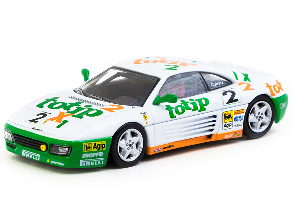 Ferrari 348 Challenge #2 Paolo Cutrera "Ferrari 348 Challenge" (1993) "Hobby64" Series 1/64 Diecast Model Car by Tarmac Works by Tarmac Works