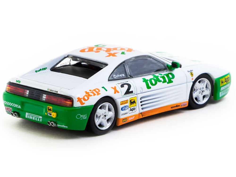 Ferrari 348 Challenge #2 Paolo Cutrera "Ferrari 348 Challenge" (1993) "Hobby64" Series 1/64 Diecast Model Car by Tarmac Works by Tarmac Works